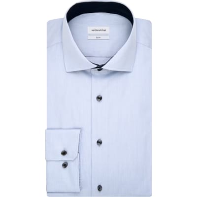 Seidensticker Spread Kent Business Shirt – Maat 44 - 100% Katoen – Strijkvrij – Slim of Regular Fit