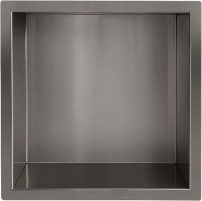Wiesbaden Demis inbouwnis 30 x 30 x 10 cm gunmetal