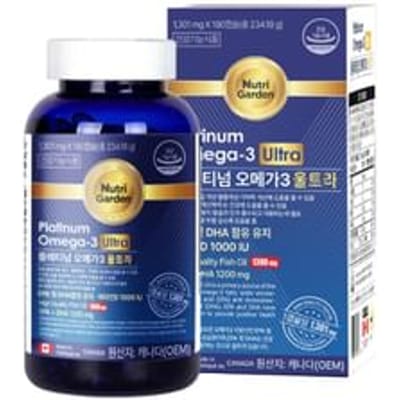 NutriGarden Platinum Omega-3 Ultra 2025 Version - 1301mg x 180 capsules