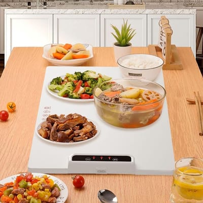 Elektrische Warmhoudlade - Voedselverwarmer - Eten Warm Houden - Instelbare Temperatuur - Opvouwbaar - Zwart
