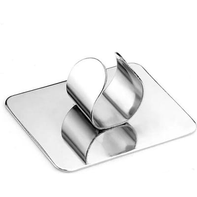 Nagelkunst Make-up Cosmetisch Roestvrij Staal Verf Mengpalet Ring Gereedschap white