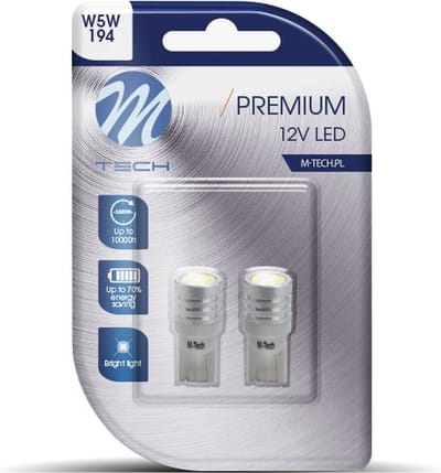 M-Tech LED - W5W 12V - Premium - Wit - Set