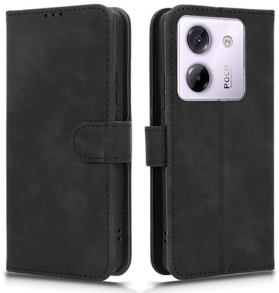Coverup Hoesje - Geschikt voor Xiaomi Poco M7 Pro 5G Hoesje - Coverup Book Case - Zwart