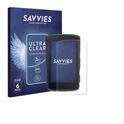 Savvies - Screenprotector voor Hammerhead Karoo 2 - Folie Beschermfolie transparant 6 Stuks