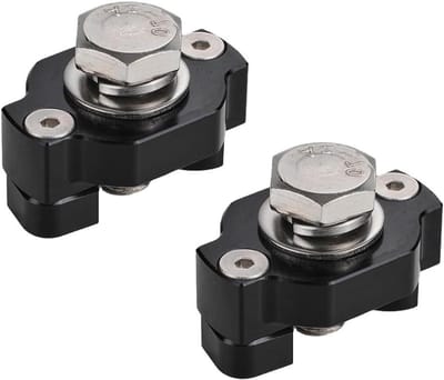 ATV Ankers - Tie Down Ankers - Lading Zekeren - Aluminium Legering - 2 stuks - Zwart