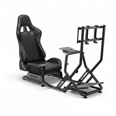 VDD Gaming - Sim racing - Racestoel cockpit simulator - Volledig verstelbaar racestoel - Zwart