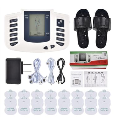 Volledig Lichaam Tens Spier Elektrostimulator EMS Acupunctuur Massage 16 pads Digitaal Meridiaan Apparaat Complete Set
