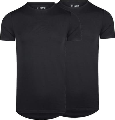 RJ Bodywear - Good Life - Heren T-Shirt Ronde Hals - Zwart - M