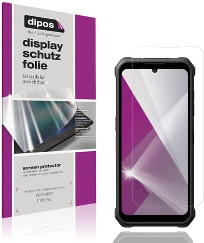 dipos – 4x Beschermfolie geschikt voor FOSSiBOT F110Pro | Krasbestendige & heldere Screenprotector Ultra-Thin