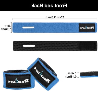 8 Stuks Verstelbare Elastische Hengelriem voor Spinhengels, Voederhengels en Bescherming van Hengels (Blauw)