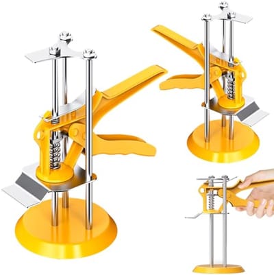 2 Pieces Tile Lifter, Three Pillars for Drywall, Adjustable Height Plate Lifter Tools, for Lifting and Fixing Tiles, Floors, Doors and Windows