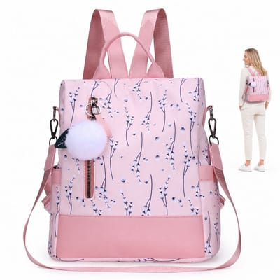 VHV - Damesrugzak - Roze Anti-diefstal Rugzak - Polyester - Voor Werk en Reizen