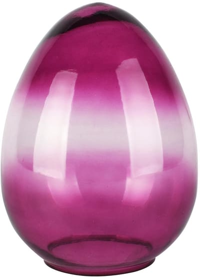 Dekoratief | Deco ei 'Pleasing Purple' glas, 15x15x20cm | A258362
