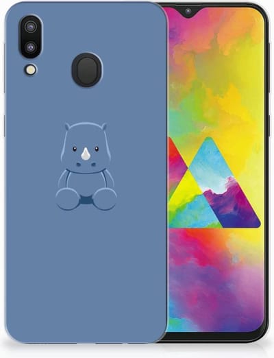 Samsung Galaxy M20 (Power) Telefoonhoesje met Naam Baby Rhino