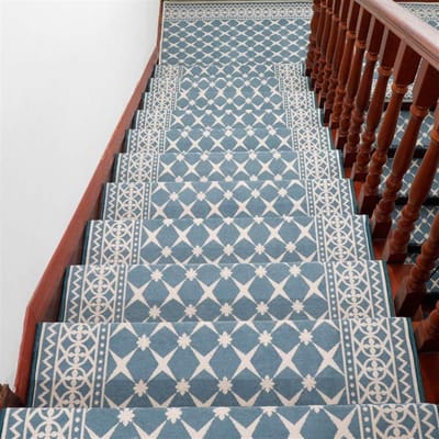 Moderne stijl zelfklevende trap matten trap tapijt wasbaar sterke bevestiging antraciet trap matten 30x100cm (1 stuk) blauwe rechthoek