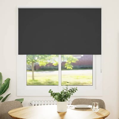 vidaXL - Rolgordijn - verduisterend - 120x130 - cm - stofbreedte - 116,6 - cm - zwart