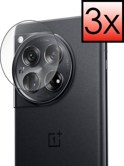 Camera Lens Protector - 3 Stuks - Geschikt voor OnePlus 12 - Camera Screenprotector - Beschermglas - Gehard Glas - Tempered Glass - Screen Protector