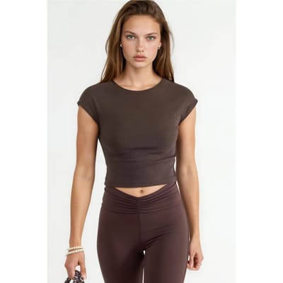 Korte Modal Katoenmix Mouwloze Top