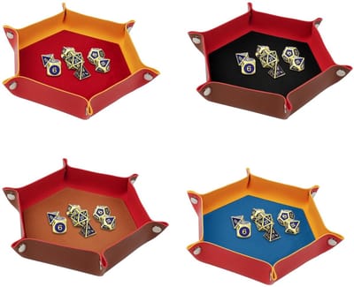 Allecto - dobbelbord - dubbelzijdig - elegant ontwerp - donkergroen - Dungeons & Dragons - perfect voor bordspellen - zeshoekig model