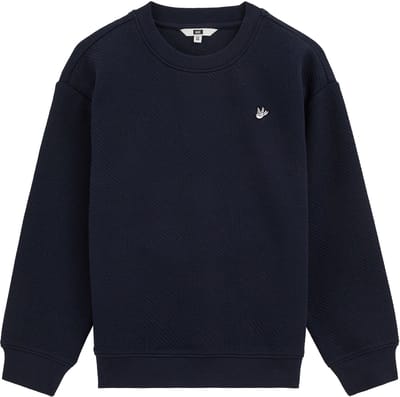 WE Fashion Jongens sweater met structuur en embroidery