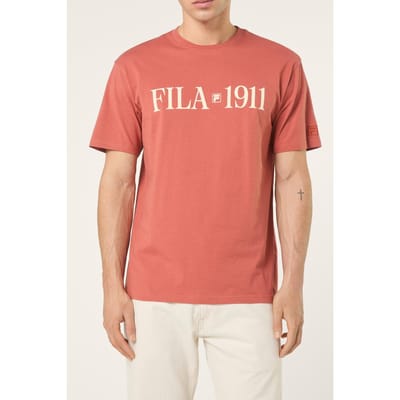 FILA Vinci Relaxed Graphic T-shirt Etruscan Red Taglia: S | Magliette basic Outlet | Uomo | Rosso
