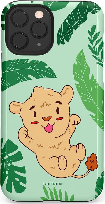 Casetastic Hoesje Geschikt voor Apple iPhone 11 Pro - Stijlvolle Beschermende Duo-layer Case - Leeuwenhartje