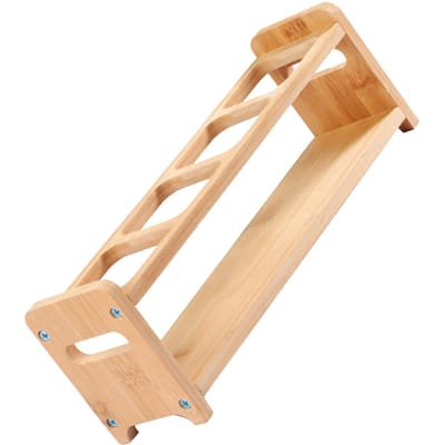 Kruidenopbergstandaard Bamboehout 4 Gaten Multifunctioneel Antislip Ruimtebesparend Olieflessenrek Keukengerei Type 1 beige
