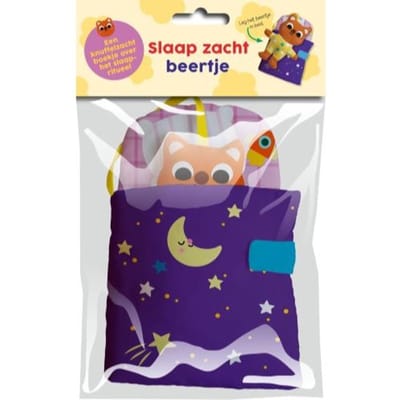 Slaap Lekker! Linnenboek Met Diertje Om In Bed Te Leggen: Slaap Zacht, Beertje