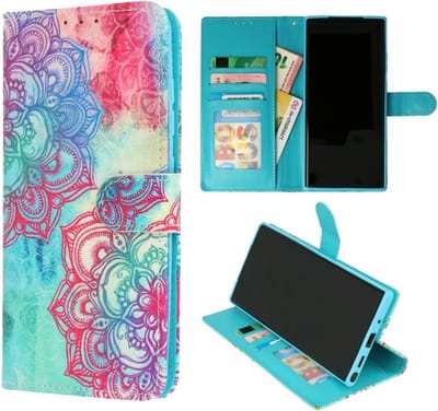 Cityhoesje – Bookcase – Geschikt voor Samsung S24-S25 – Print Mandala