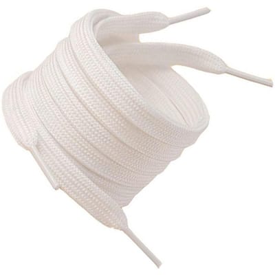 Veters Platte Schoenveters voor Canvas Schoenen Trendy Veelzijdige Schoenveters voor Mannen Vrouwen Kinderen white