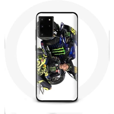 Case voor Samsung Galaxy S11 Plus Valentino Rossi Speed ​​driver witte achtergrond