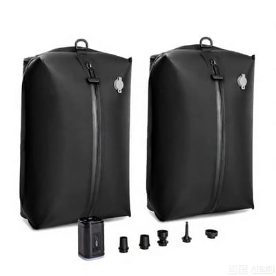 Velmio Vaccuumzakken Met Pomp - Vaccuumzakken - 2 Zakken - Incl Multifunctionele Draadloze Luchtpomp - Opbergzak - Waterdicht - Voor Handbage - Stevige Rits - 44x29x22cm