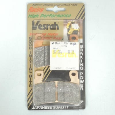 Plaquette de frein Vesrah pour Moto Honda 900 Cbr Rr Fireblade 1998 à 1999 AVG / AVD Neuf