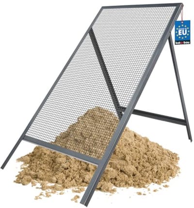 Doorwerpzeef 60 x 120 cm - Stalen doorwerprooster voor tuin en compost