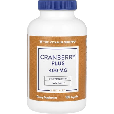 The Vitamin Shoppe, Cranberry Plus, 400 mg, 180 gélules