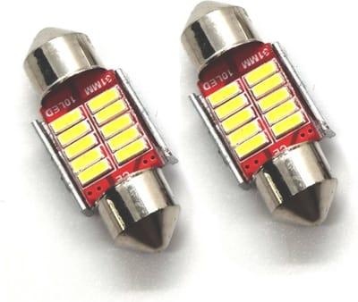 TLVX C5W 31mm Festoon LED Auto lampen / 2 stuks / 31 milimeter / Interieur lamp / Leeslamp / Sfeerverlichting dakhemel / Interior Bulb / Buislamp / Kofferbak verlichting Bagage / Instapverlichting led / Canbus Storingsvrij / 6000K Wit licht / 12V