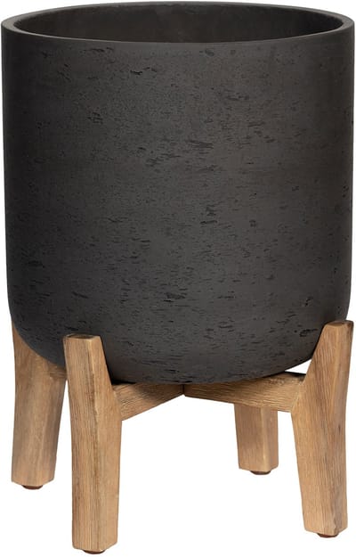 Pottery Pots - Plantenbak - Charlie XL (Feet Low) - L36cm x W36cm x H44,5cm - Black Washed