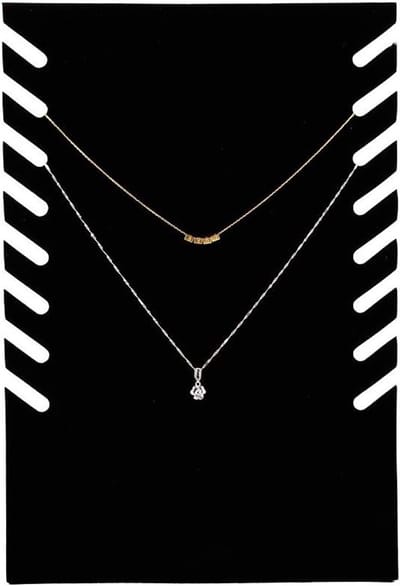 Flanellen Kettingdisplay voor Sieraden, Organisator voor Hangers en Kettingen, Bescherming voor Sieraden, Zacht en Duurzaam Materiaal, Ideaal voor Neclaces en Hangers, 11 x 7 cm