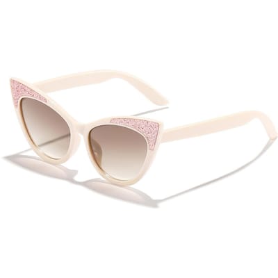 Adorables Lunettes de Soleil Œil de Chat pour Enfants Nœud Brillant Lunettes de Soleil Enfants Mignonnes Lunettes Tendance Fille Garçon Lunettes Gafas De Sol Mujer