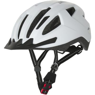 CRIVIT Fietshelm met achterlicht (Wit, S/M)