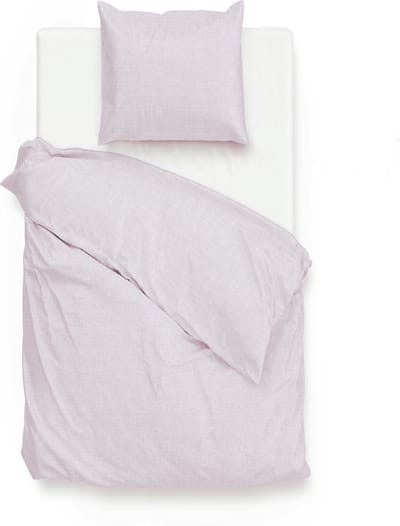 Zohome Lino Dekbedovertrek - Eenpersoons - Katoen - 140x200-220cm - Paars
