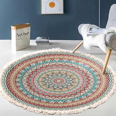 Allecto - Vintage Boho katoenen tapijten - Wasbaar mandalapatroon