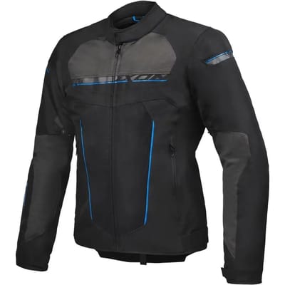 Ixon T-Rex Zwart Grijs Blauw Textiele Motorjas - Jas