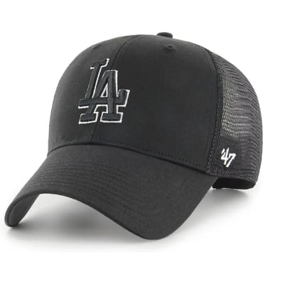 47 Brand MLB LA Dodgers Cap B-BRANS12CTP-BKN, Mannen, Zwart, Pet, maat: One size