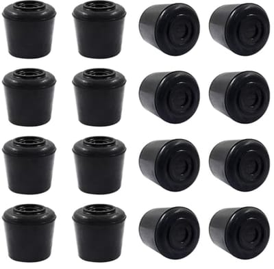 16 stuks ronde stoelpootdoppen 7/8 inch antislip rubber voor vloerbescherming