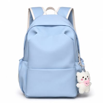 VHV - Rugzak - Laptop Rugzak 15,6 inch - Waterafstotend Polyester - Blauw voor Reizen en Werk