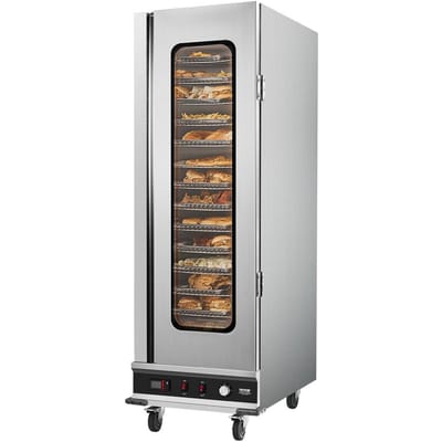 Hot Box Voedselwarmer 16-laags Concessie Verwarmingskast met Waterbak