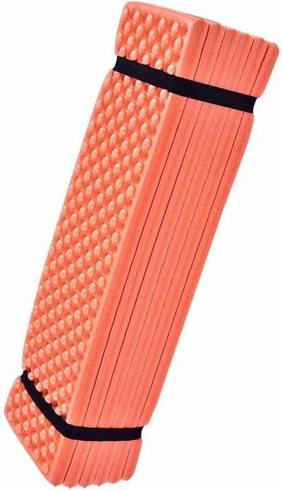 Kampeer Mat - Slaapmat Outdoor - Buiten Ontspannen - Eivormig Comfort - 185 x 55 cm - Oranje