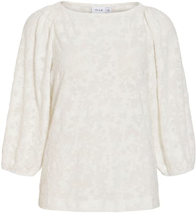 VILA top met 3/4-mouwen VICAPERA Boothals
