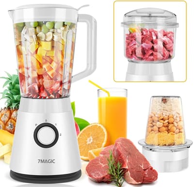 Seth Select 6-in-1 Blender 1500ML – Smoothie Blender, Vleesmolen & Sapcentrifuge – Krachtige Keukenmachine met IJskracht